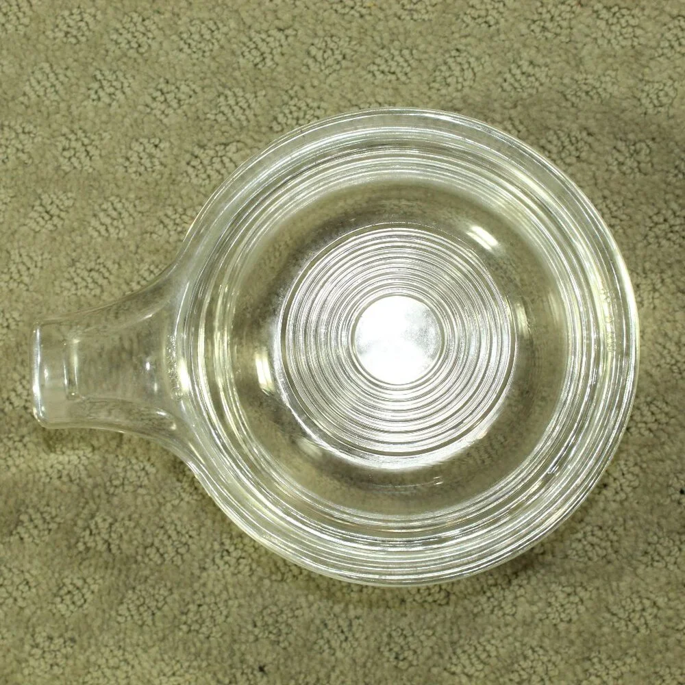 Vtg Pyrex # 601-B & C Clear Glass Grab It Covered 550L Baking Dish & Lid